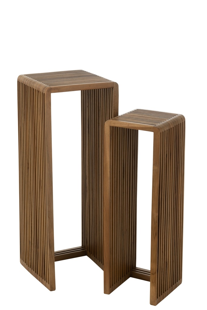 Ensemble de 2 tables d'appoint cubiques