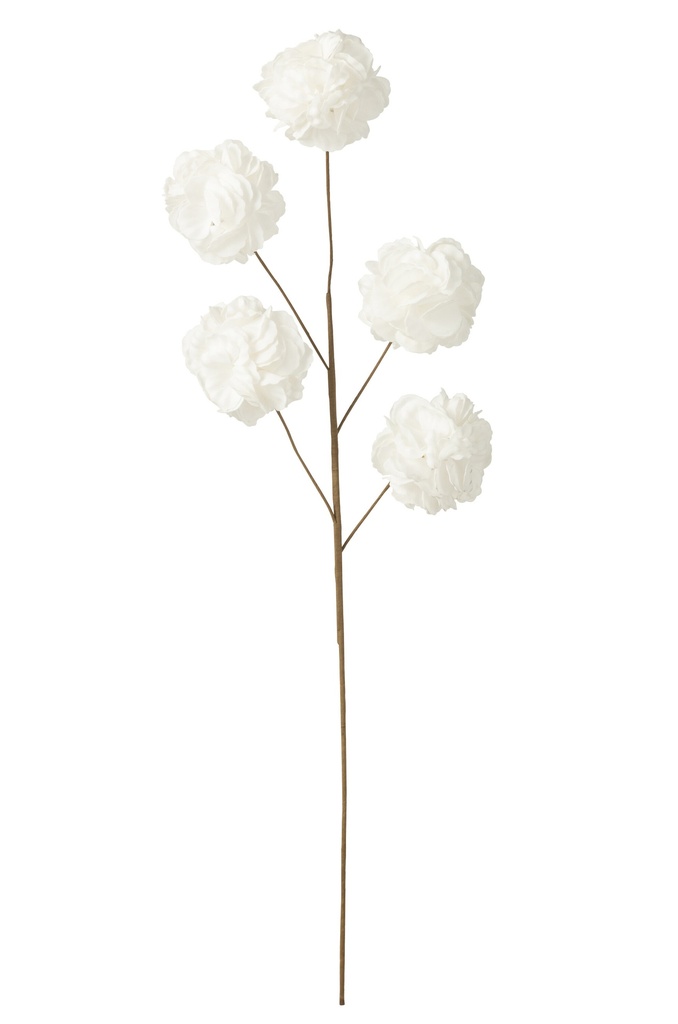 Branche de fleurs 5 pompons EVA