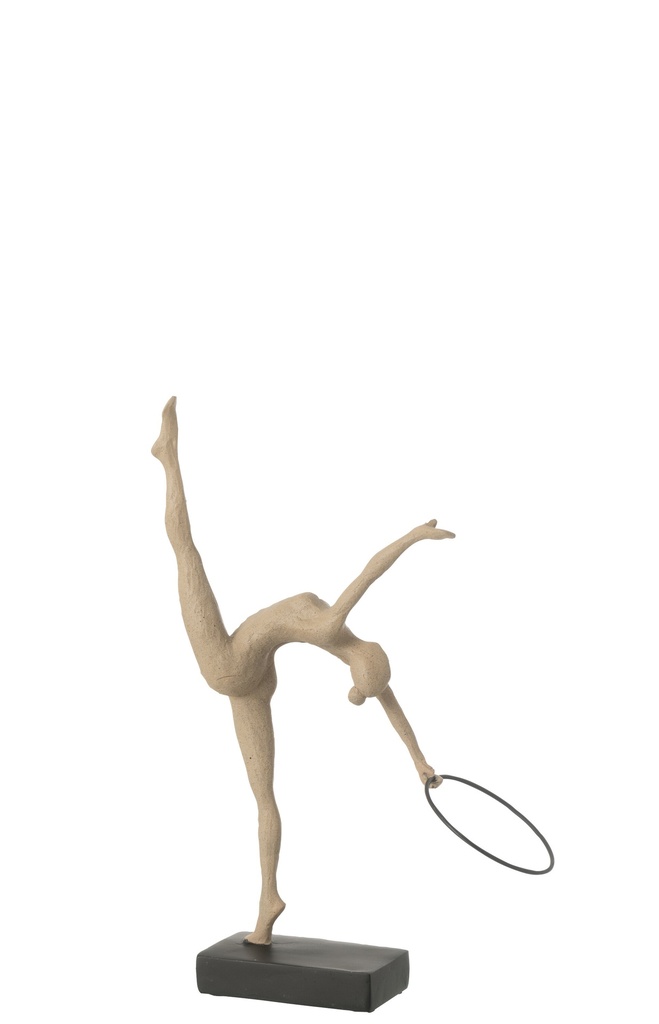 Cerceau de gymnaste sur socle en résine