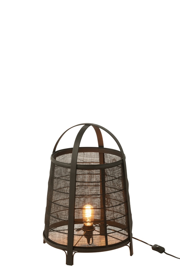 Lamp Rya Cotton/Bamboo Black Large