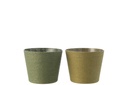 Cordes pour pots de fleurs en papier/PET vert extra