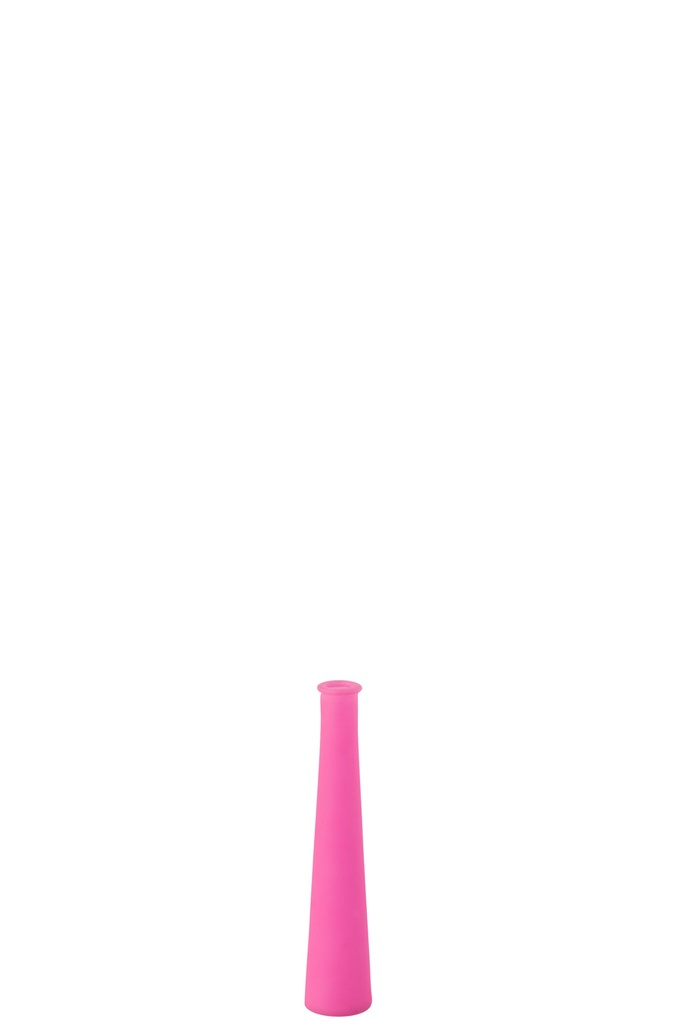 Vase Tube Verre Rose Néon