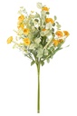 Bouquet de fleurs artificielles mixtes jaunes