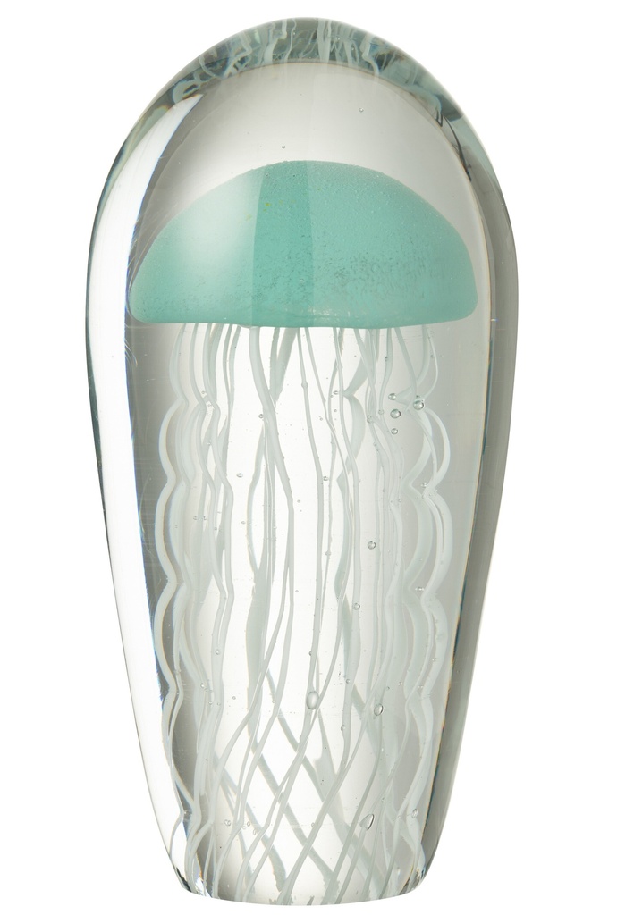 Paperweight Calypso Oval Glass Transparent/Light