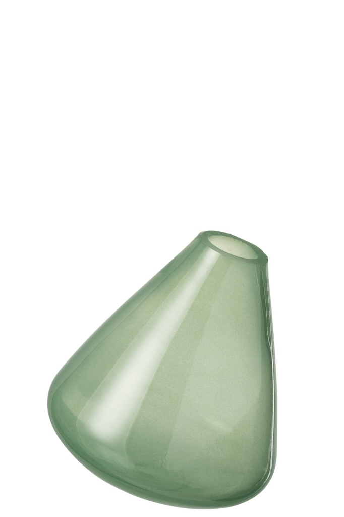 Vase Topaz Glass Dark Green