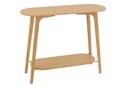 Console carrée en bambou naturel