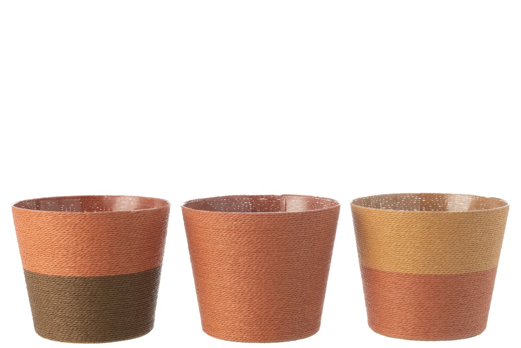 Cordes pour pots de fleurs Papier/PET Terre cuite/Ocre/Marron Extra