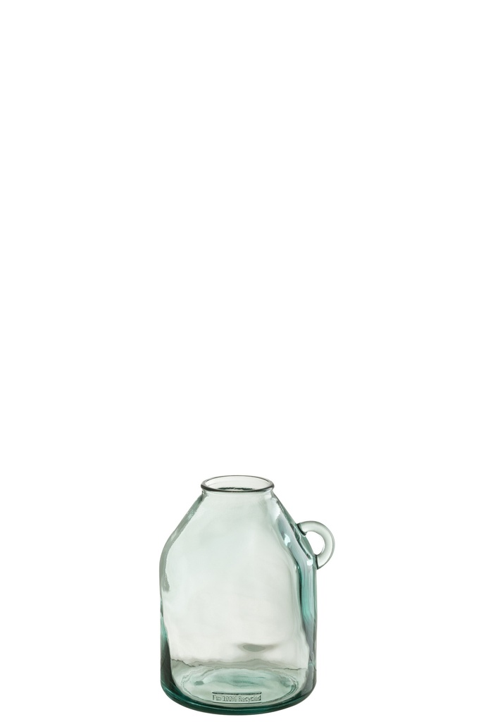 Vase Anse Cylindrique Verre Recyclé