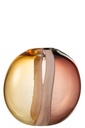 Vase Arun en verre marron/jaune moyen