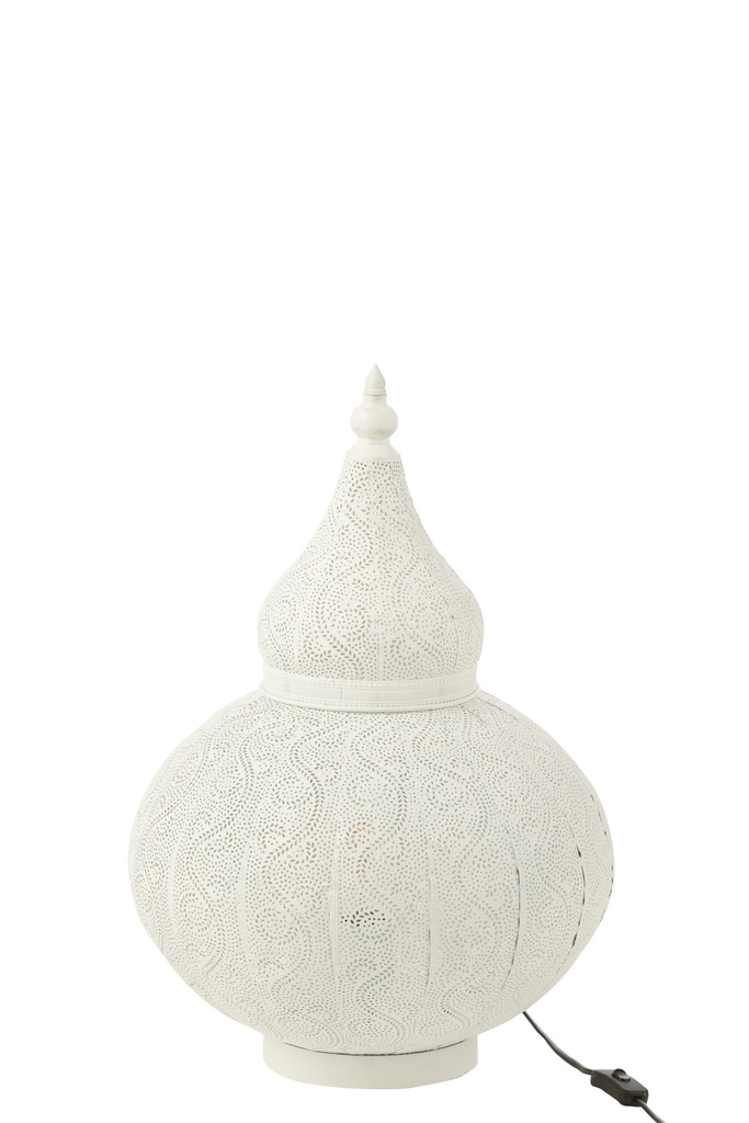 Lampe Aladin Métal Blanc Petite