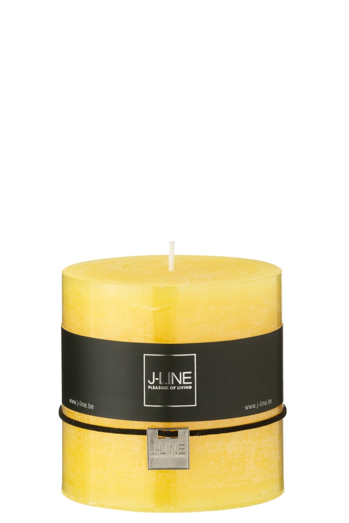 Bougie Cylindrique Jaune 64H