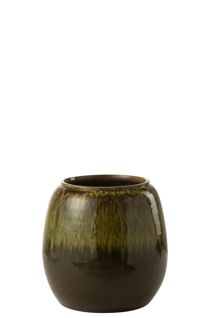 Pot de fleurs Olive Céramique Vert