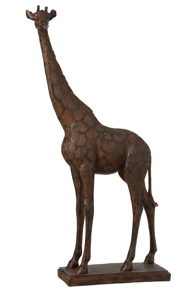 Girafe Poly Marron Grande