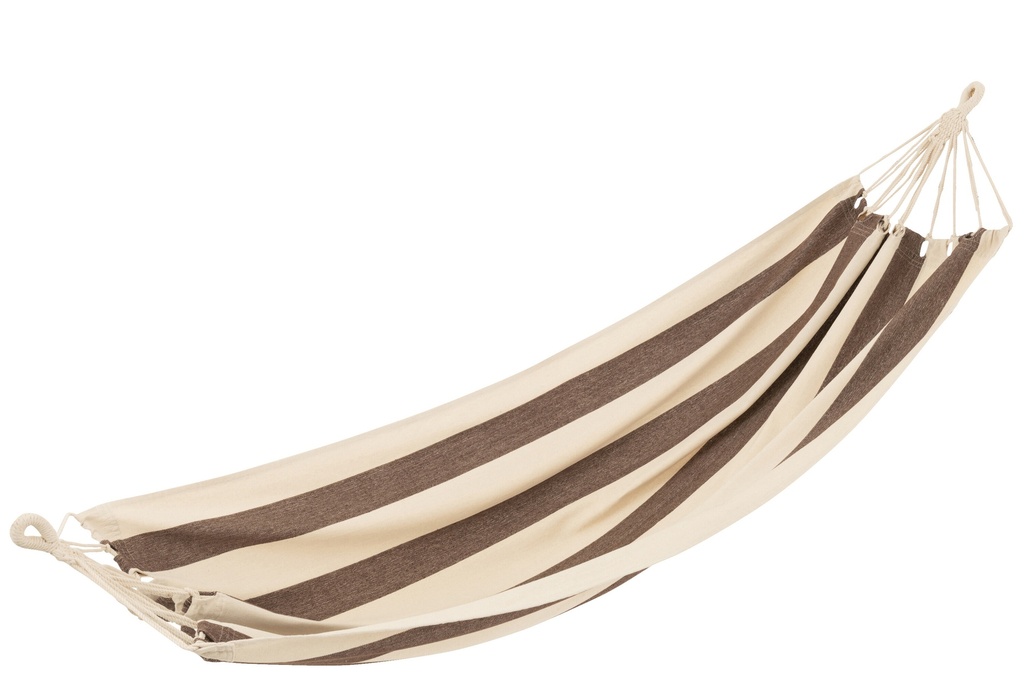 Hamac Grandes Rayures Coton/Polyester Foncé