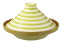 Tajine Granada Stripes Céramique Blanc/Vert