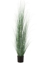 Grasses In Pot Plastic Blue/Green
