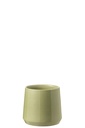 Pot de fleurs rond en céramique vert petit