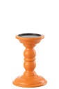 Candle Holder Dumbbel Mango Wood