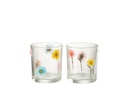 Tealight Holder Posy Medium Glass