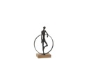Man Against Ring Stand Resin/Iron