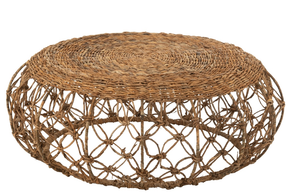 Soucoupe de table basse en fer/feuille de bananier