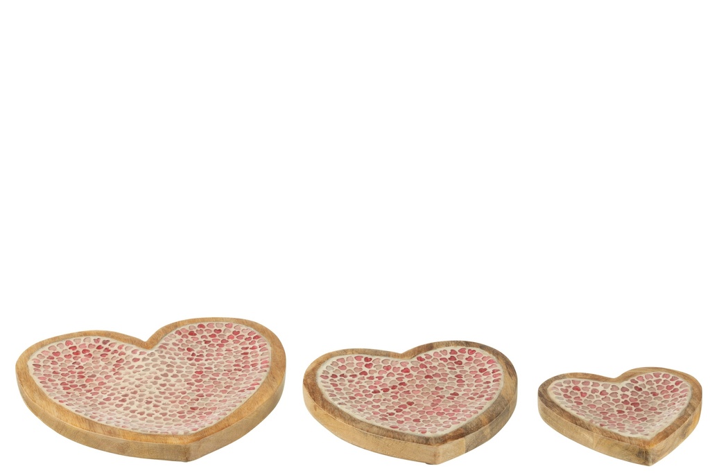 Set Of 3 Serving Board Heart