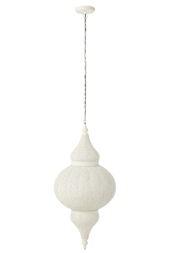 Hanging Lamp Bore Metal White