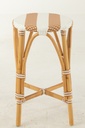 Stool Rattan Beige/White Large