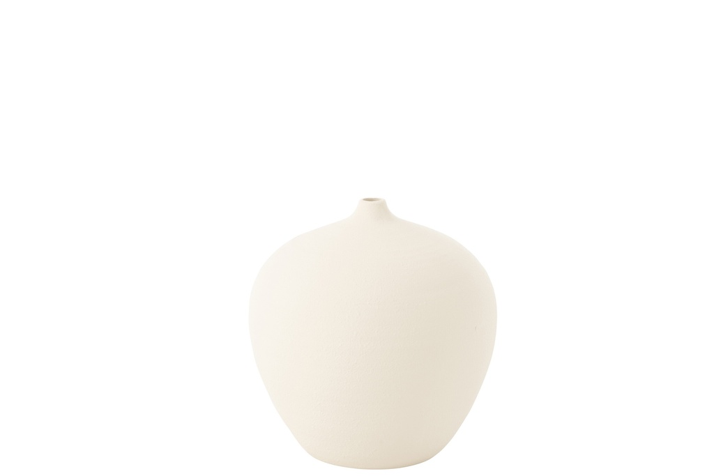 Vase Bottle Cassia Clay White