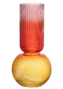 Vase Aurora Verre Rouge/Jaune Grand
