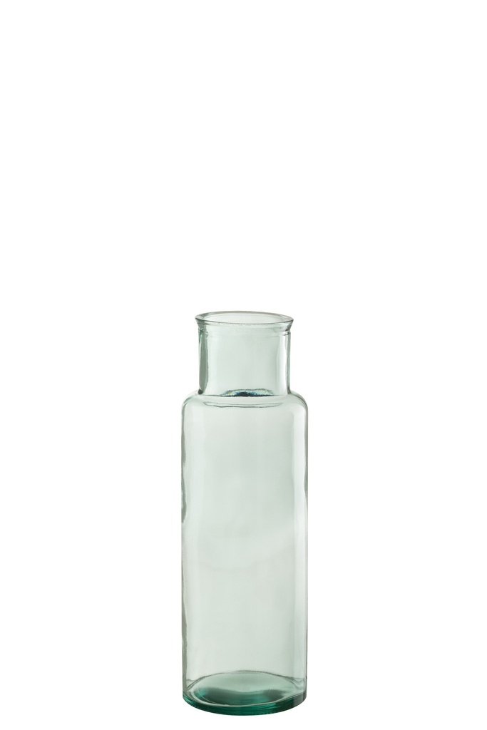 Vase Cylinder Recycled Glass Small