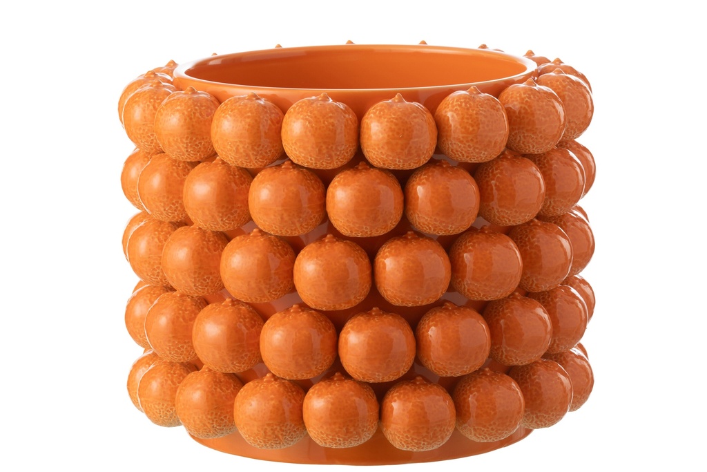 Flowerpot Oranges Ceramic Orange Extra
