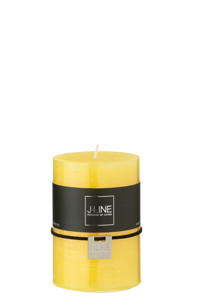Bougie Cylindrique Jaune Moyenne 39H
