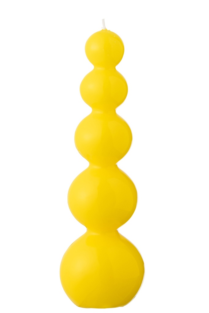 Bougie Gourde Jaune Fluo - 25 Heures