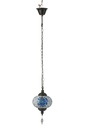 Lampe Haning Mosaïque Verre/Métal Bleu