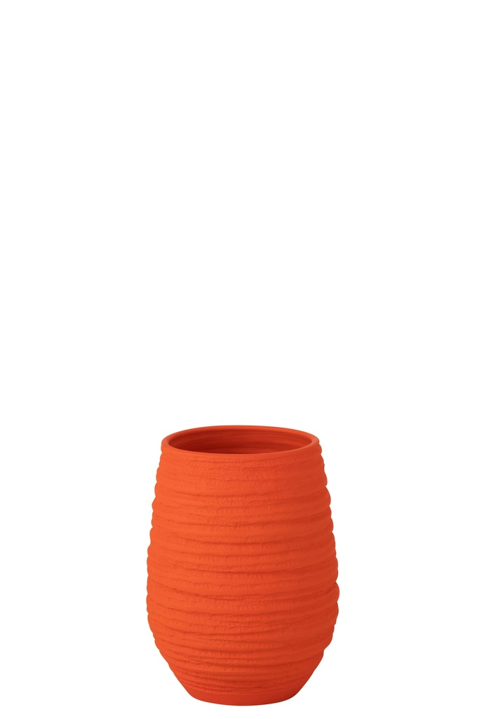 Vase Fiesta Céramique Orange Moyen