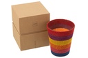 Scented Candle Basket Wax Rainbow