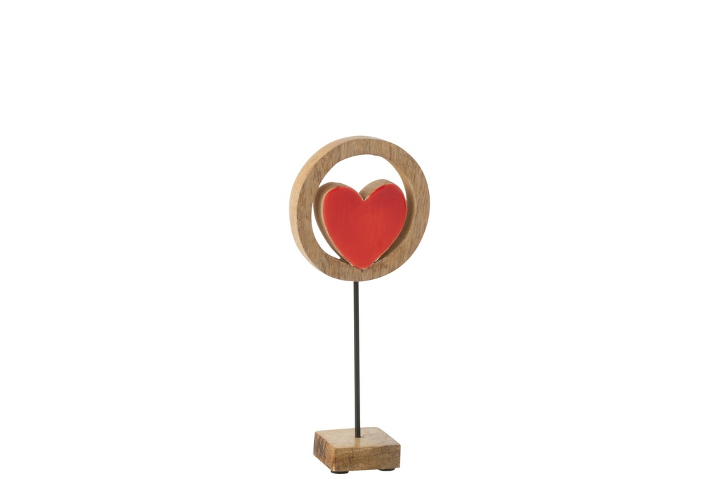 Heart Circle On Stand Mango