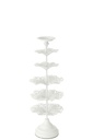 Candle Holder Tree Metal White
