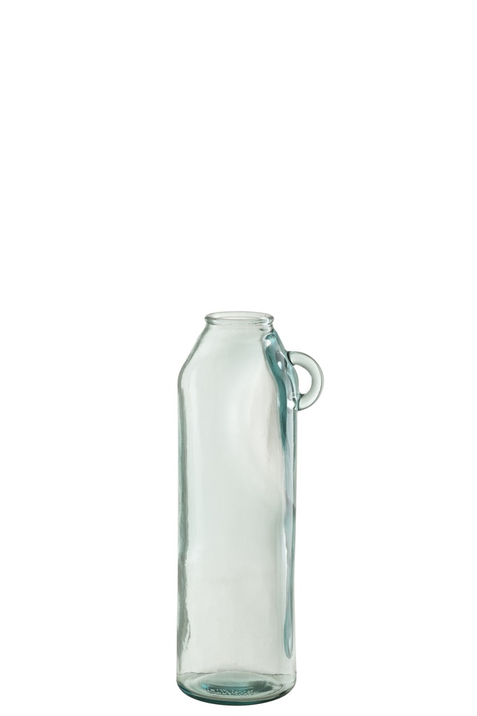 Vase Anse Cylindrique Verre Recyclé