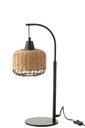 Table Lamp Lantern Metal Natural