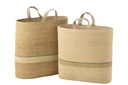 Set Of 2 Basket Stripe +