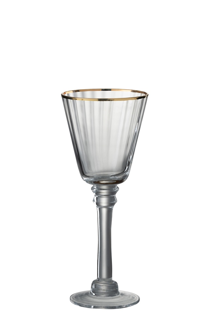 Verre à boire avec bord de vin blanc