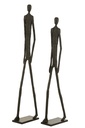 Lot de 2 figurines marchant en aluminium