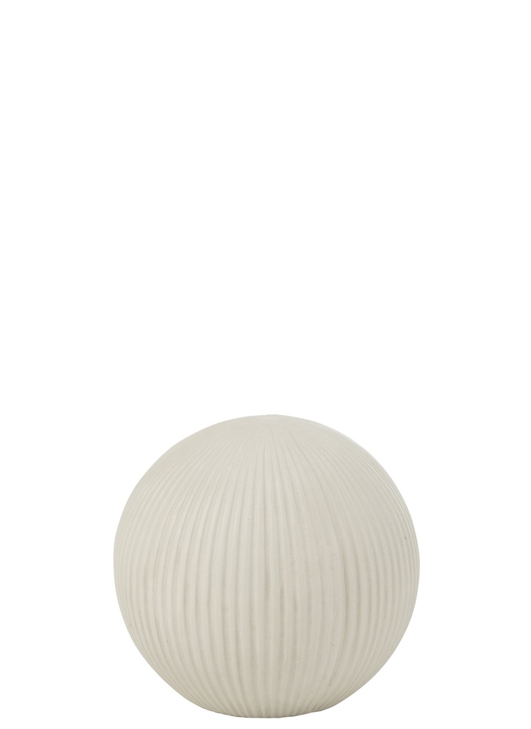 Boule Deco Clay Blanche Petite
