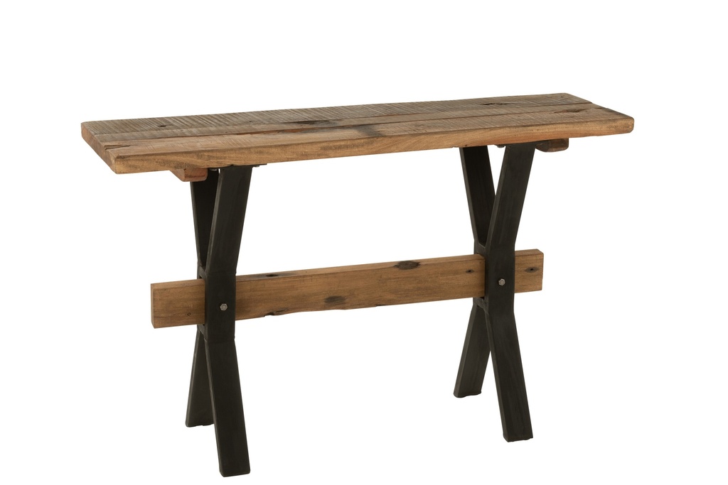 Console Vintage Bois Marron