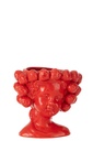 Flowerpot Strawberries Girl Ceramic Red