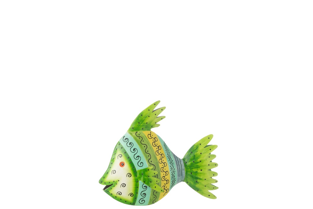 Poisson Fer Azur/Vert Petit