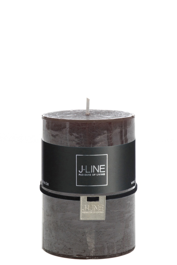 Bougie cylindrique marron/noir M 39H