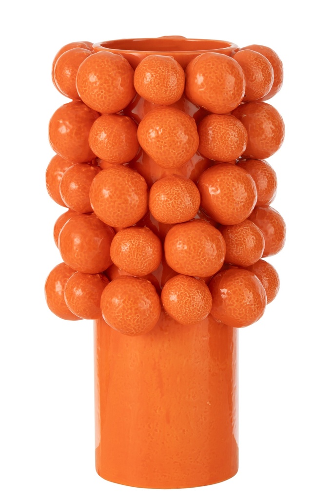 Vase Oranges Céramique Orange Grand